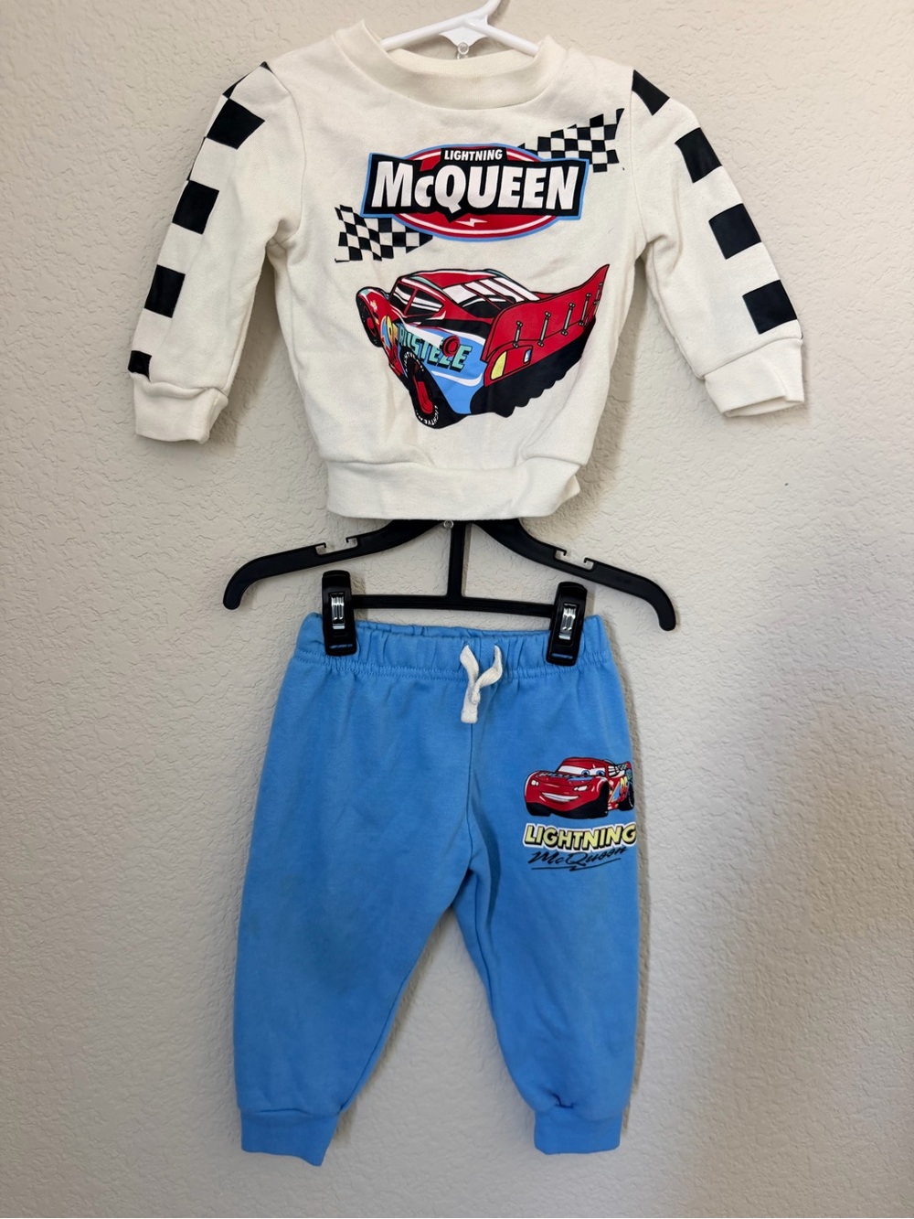 Disney Lightning McQueen Sweatshirt & Blue Joggers Set